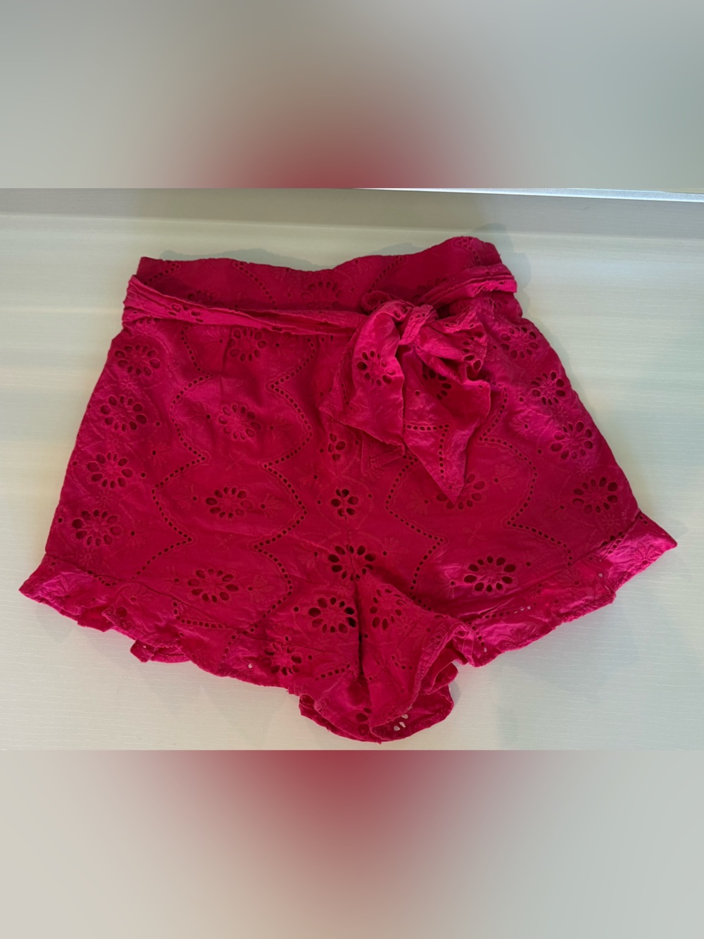 Tularosa Belted Eyelet Shorts